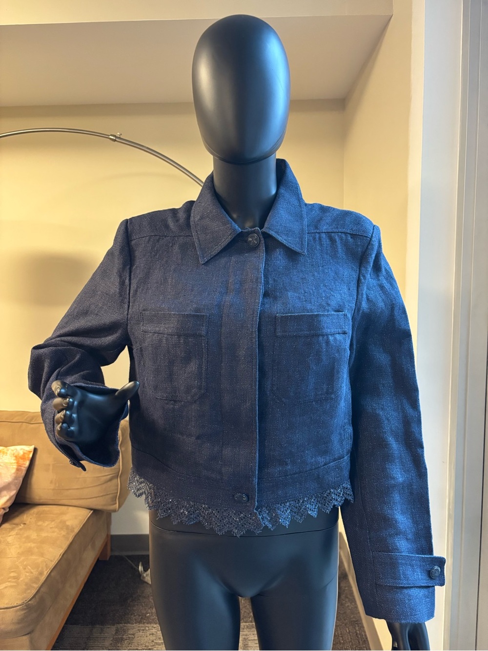 Vintage Chanel Linen Denim Jacket – Pre-Spring 2001